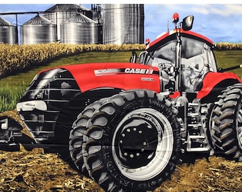 Case IH tractor panel, red case IH magnum tractor  fabric panel fabric full yard