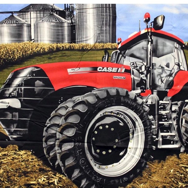 Case IH tractor panel, red case IH magnum tractor  fabric panel fabric full yard