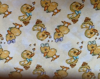 Vintage Children/'s Quilting Fabric; Baby Animals Pattern; Blue Colors; 80 x 4445 2 Yards