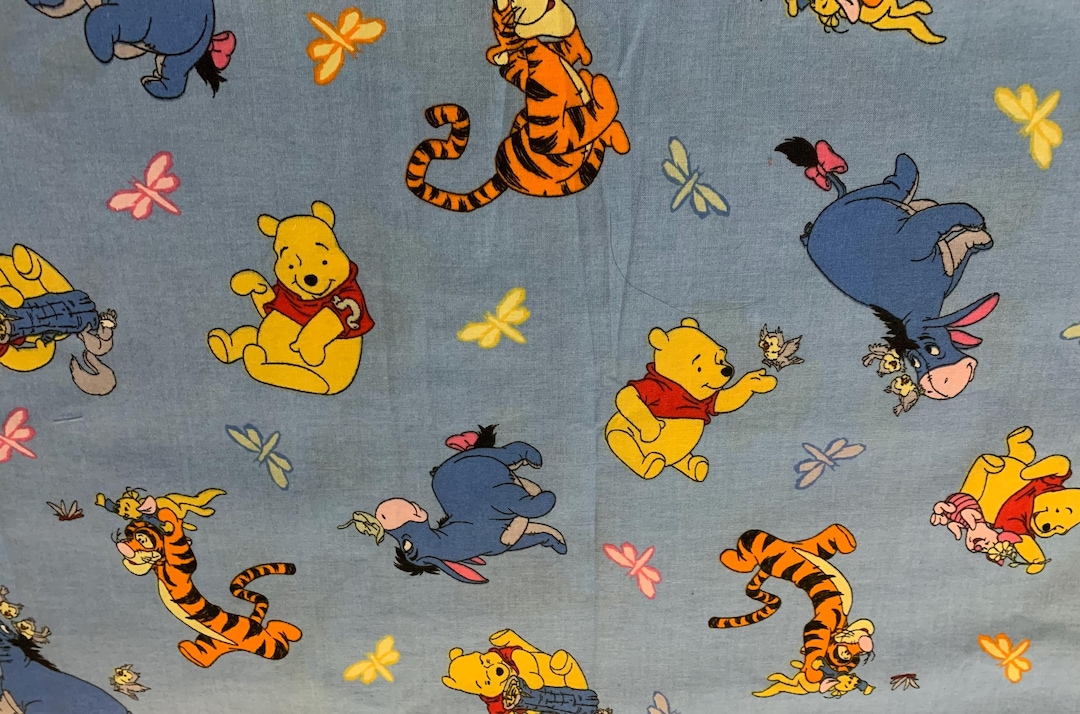 Classic Winnie The Pooh Fabric By The Yard