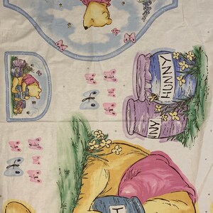 Winnie the Pooh Bear Vintage Cut Out Fabric Panel, Honey Pot, Pooh ...