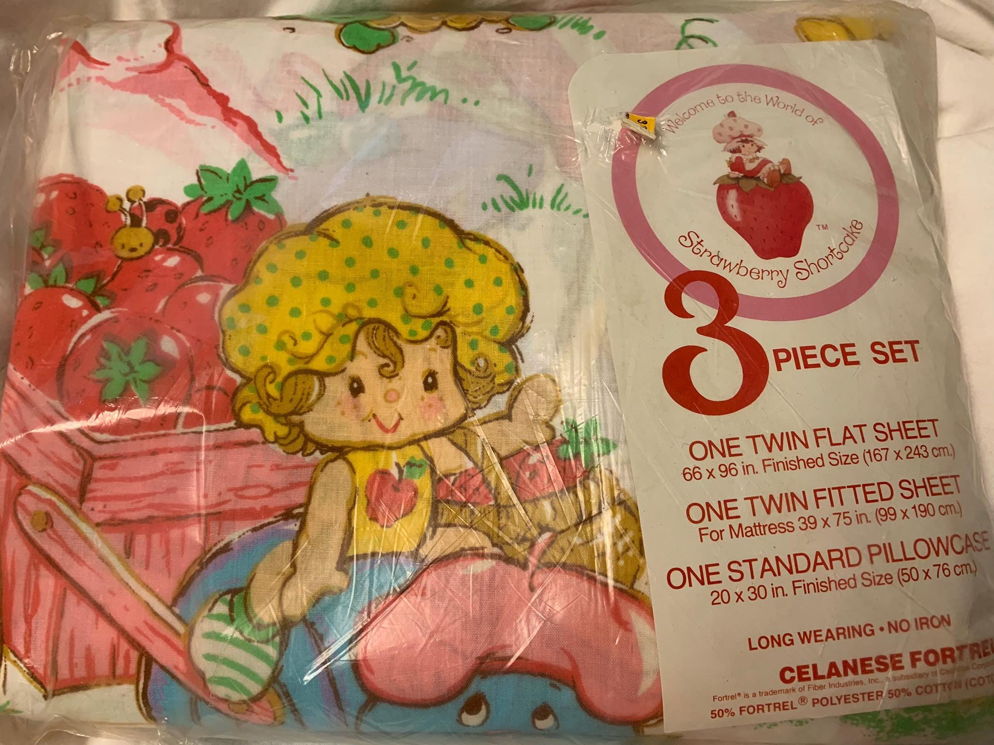Vintage Strawberry Shortcake Crib Set - Etsy