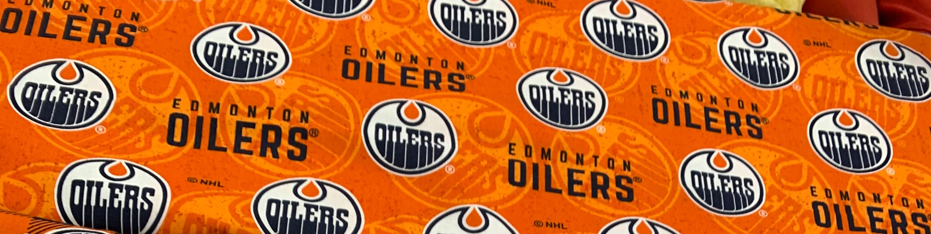 Edmonton Oilers fabric edmonton Oilers cotton SHIPs TODAY Etsy