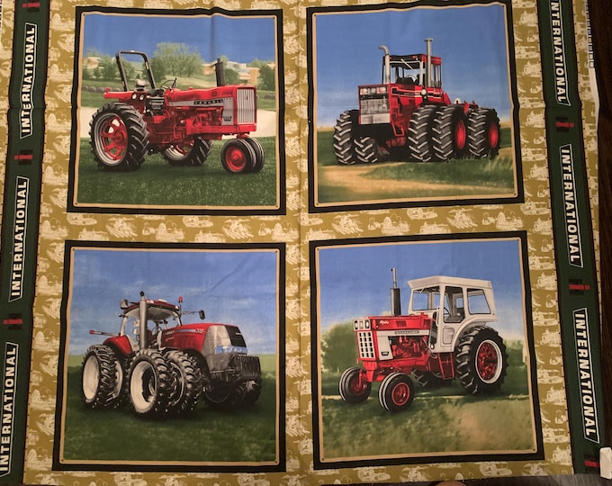 Tractor Graphics Panel Farmall Tractor Vintage Farm Panel, Tractor Fabric,pillow Panels ...