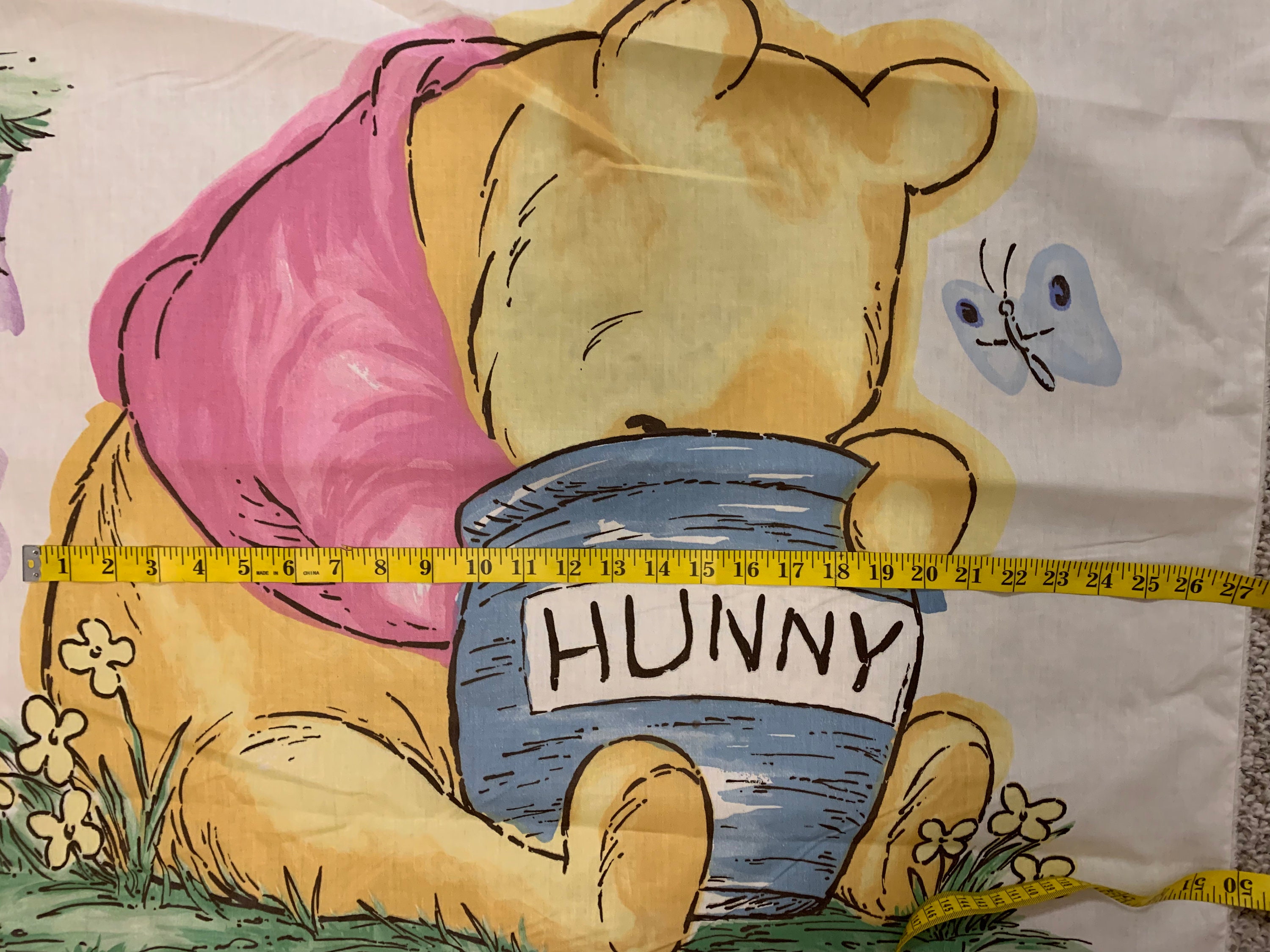 Winnie the Pooh Bear Vintage Cut Out Fabric Panel Honey Pot - Etsy