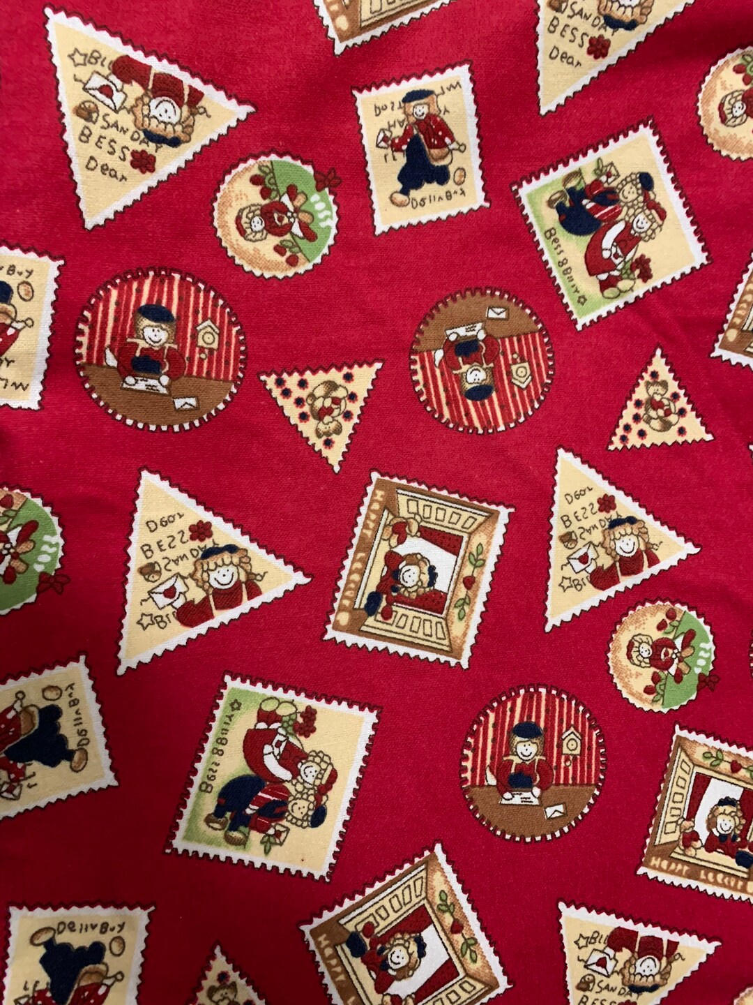 Rag Doll Fabric, Doll Fabric Rag Doll Vintage Flannel Fabric Bess and