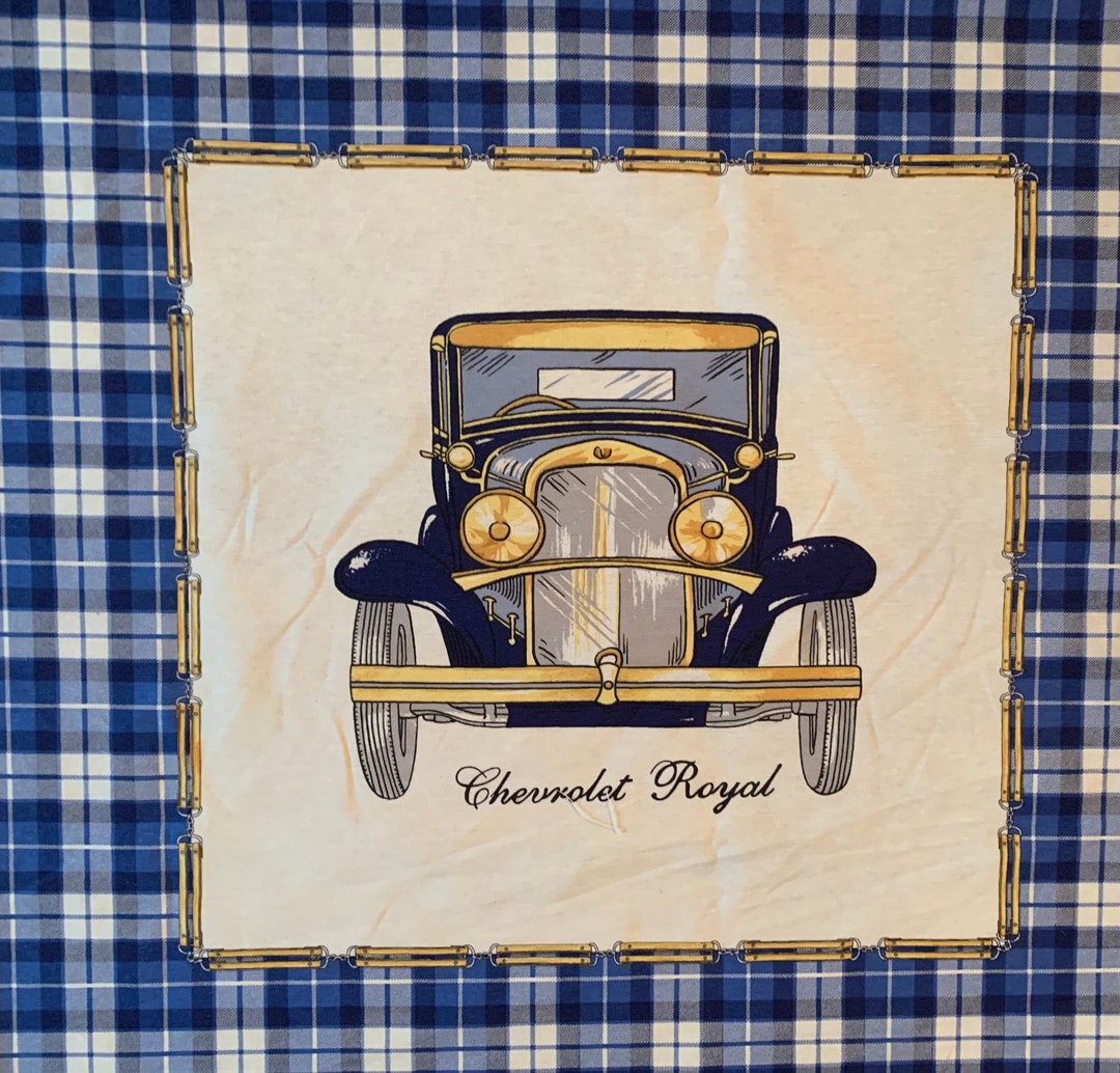Chevrolet Royal Fabric, Chevrolet Licensed Canvas Square Pillow Panel