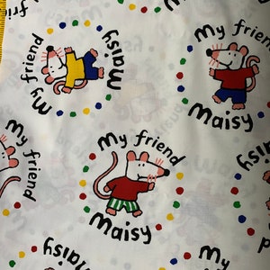 Souris Maisy, tissus Maisy Andover mon amie, Lucy cousins Tissu Maisy et ses amis vintage 2009 neufs par mètre