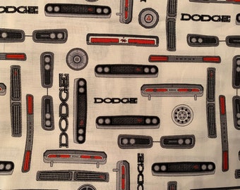 Dodge car dodge automotive cotton fabric Riley Blake licensed fabric for Dodge by the yard