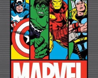 Comic Fabric: Marvel Guardians of the Galaxy Characters Gangs All Here 100/% cotton Fabric by the PANEL 35x44 SC250 Marvel Fabric