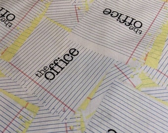 The office cotton fabric Michael Scott, Schrute farms Cotton quilting licensed fabric by the yard