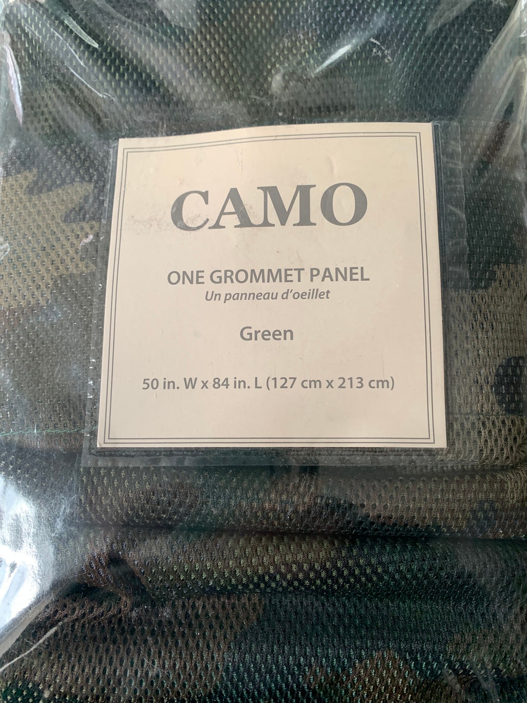 Camo Grommet Panel 50x84 Camouflage Polyester Window Panel New - Etsy