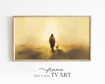 Jesus and the Lost Sheep Samsung Frame TV Art (Digital Download)