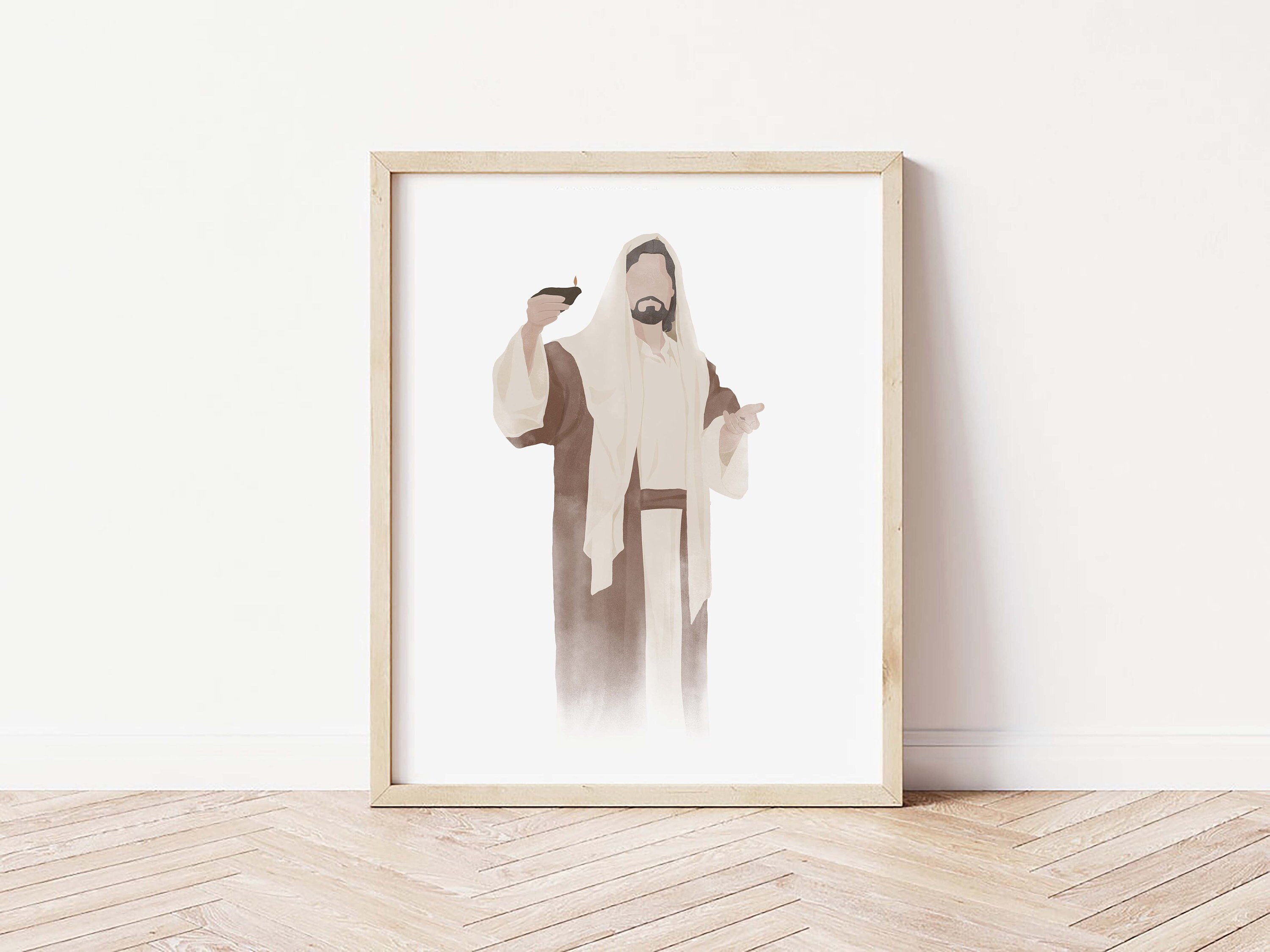 Jesus Portrait Wall Art Jesus Wall Art Printable Christian - Etsy