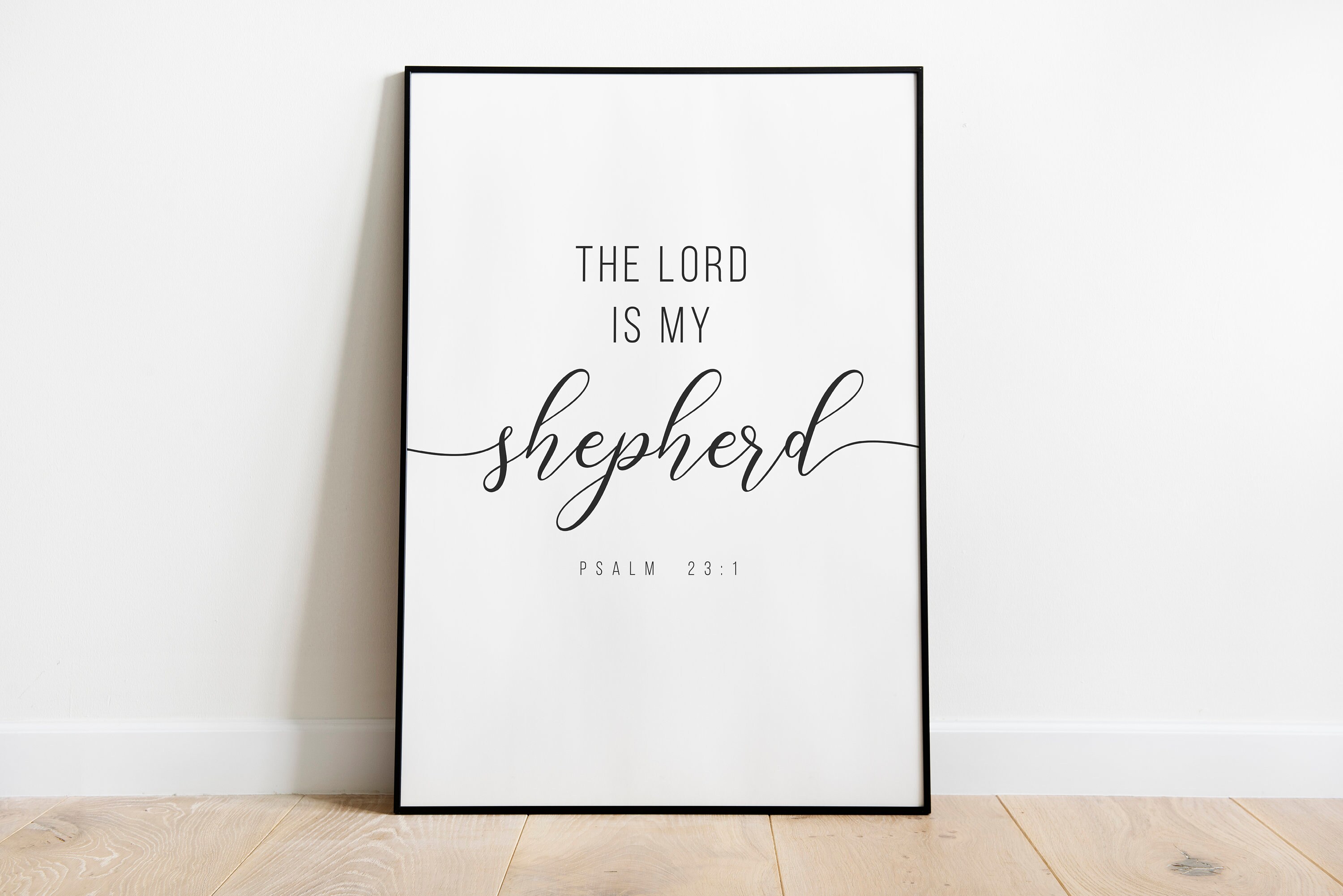 Psalm 23 Printable Art: the Lord is My Shepherd (digital Download) - Etsy