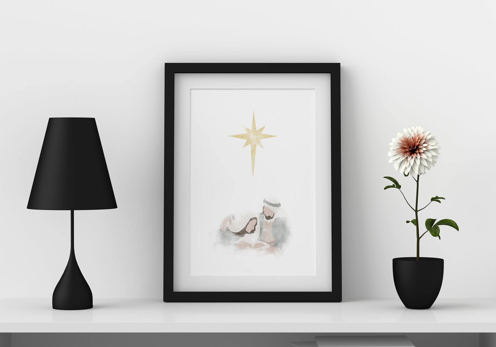 Nativity Scene Art Christmas Jesus Digital Download Etsy Canada