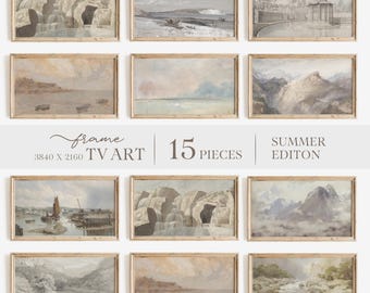Vintage Landscape Art for Samsung Frame TV: Cottagecore Farmhouse Prints (Digital Download)