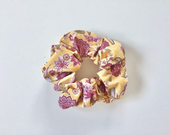 Hair scrunchy, hair scrunchies, hair tie, handmade floral scrunchy