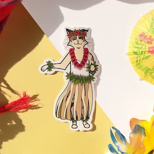 Sticker Chat été hula dance