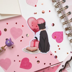 Sticker Chat Saint Valentin " Love You Forever "