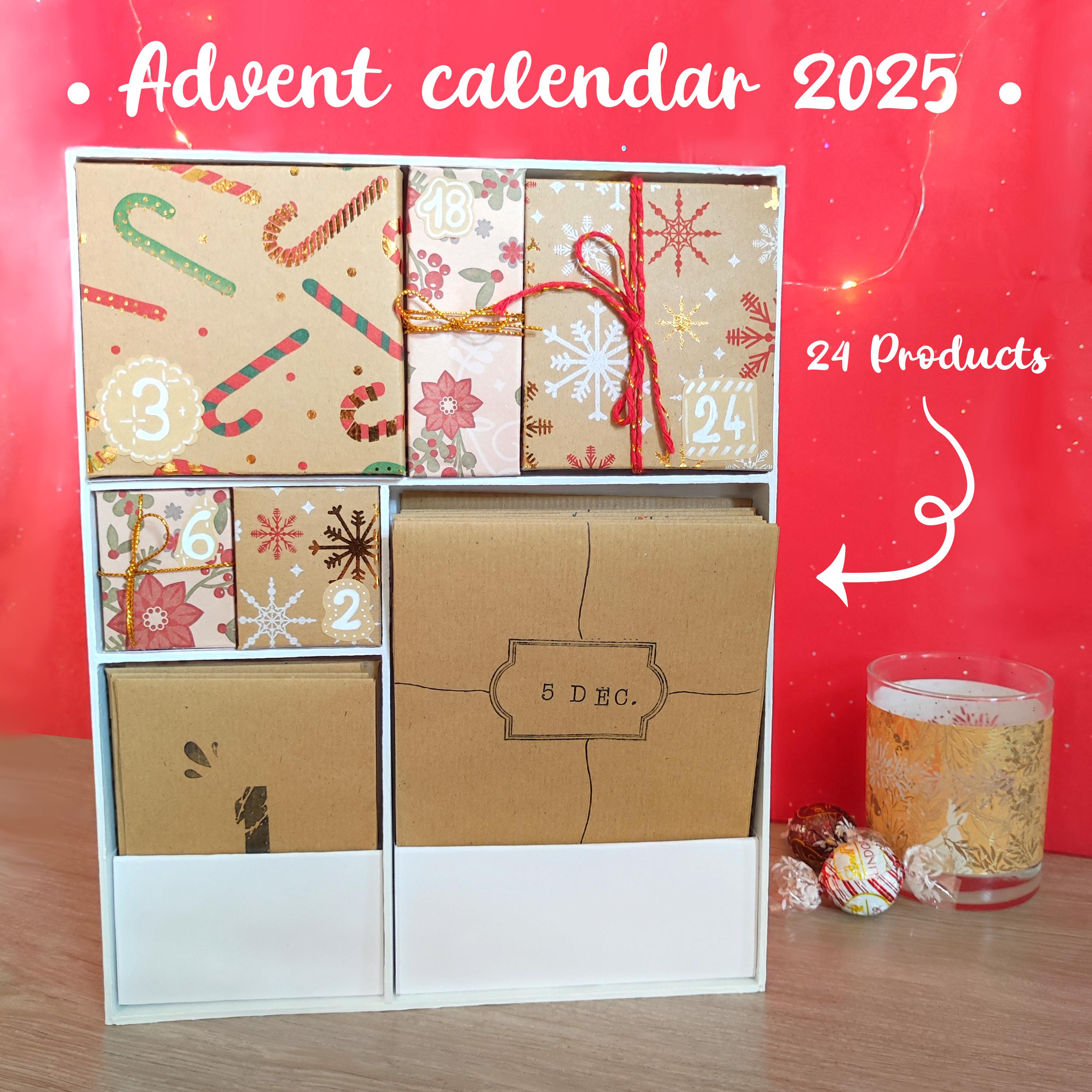 Naler Calendrier De L’Avent Noël – 24 Pendentifs En Résine – Kit De Breloques Pour Arbre De Noël Et Bijoux DIY