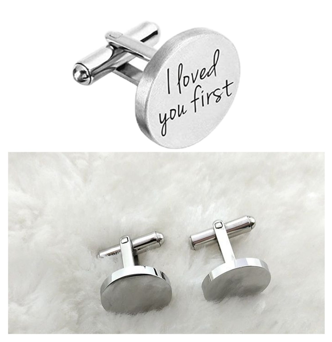 MANSPHIL 100% Silk Cufflinks For Men, 0.59" Diameter Round, Multi Colors