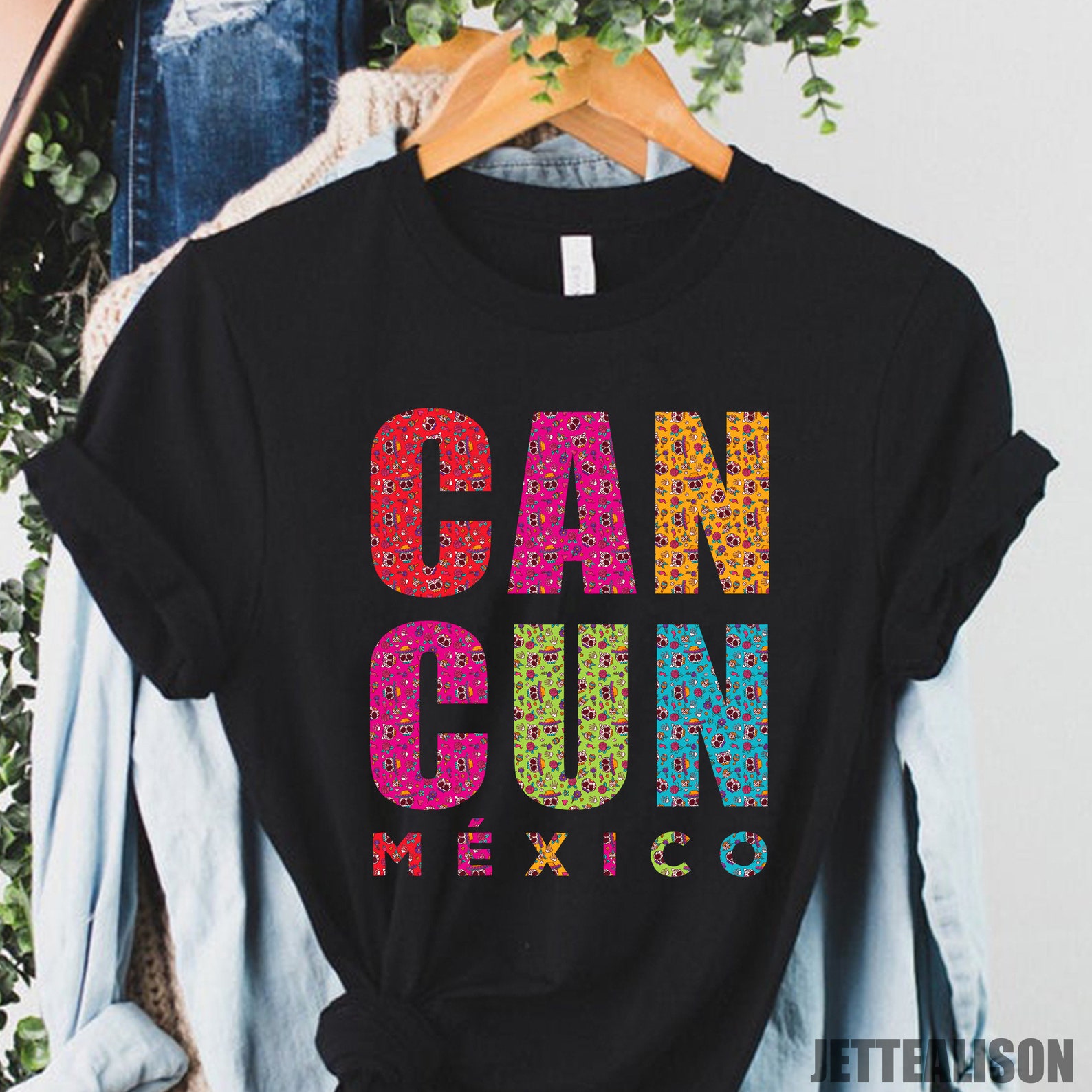 Cancun Mexico T shirt Custom name Custom shirt Personalized Etsy