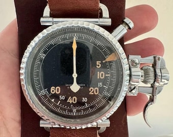 Universal Geneve Rare Bomber&#39;s Timer Watch BY A. CAIRELLI
