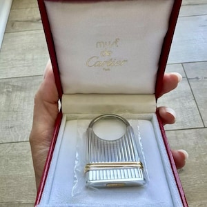 New Old Stock Vintage Cartier Key Chain with Box & Papers Must De Cartier