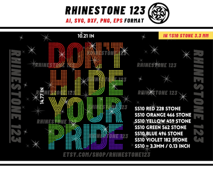 Pride Rhinestone Transfer This item is unavailable - Etsy