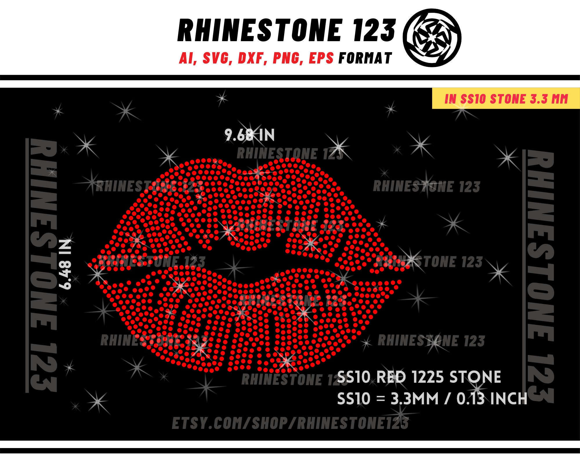 Rhinestone Templates: Drips Louis Vuitton Rhinestone