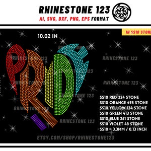 Gay Pride Strass Vorlage für Cricut Strass Vorlage Material Strass SS10 Instant Download Datei svg png cdr dxf eps