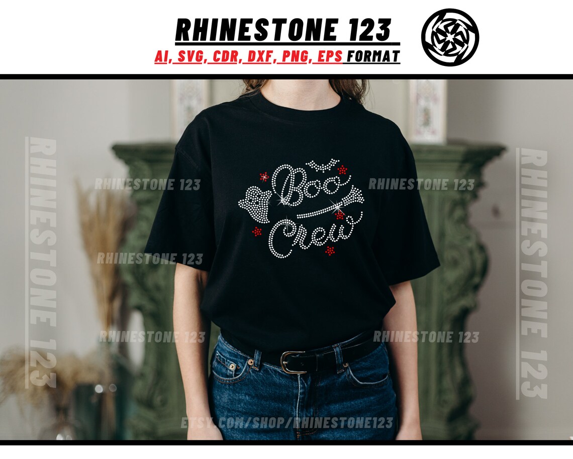 Rhinestone Boo Boo Crew Rhinestone Template for Cricut Rhinestone Template Material ...