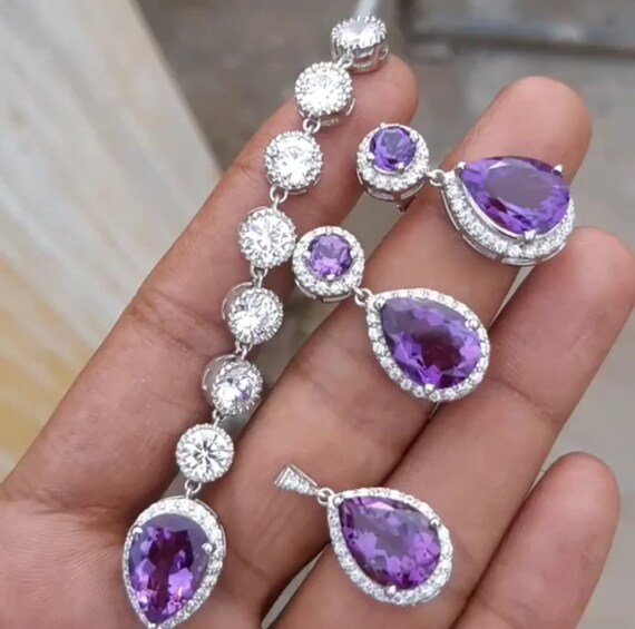 Amethyst jewelry deals for sale