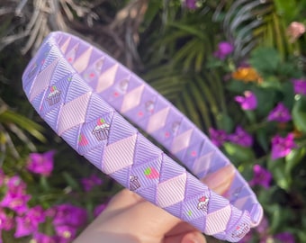 Purple and Pink Headband / Lilac Hair Accessories for Women and Girls