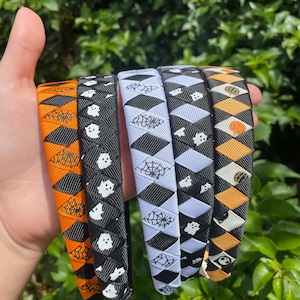 Halloween Headbands // Halloween Ribbon Headbands, Goth Girls&#39; Fall Hair Accessories