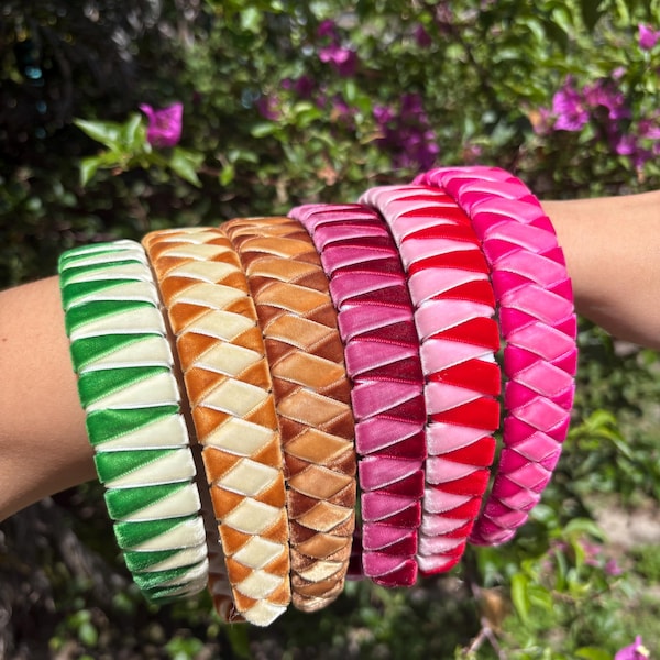Diademas de terciopelo // Accesorios para el cabello hechos a mano para mujer