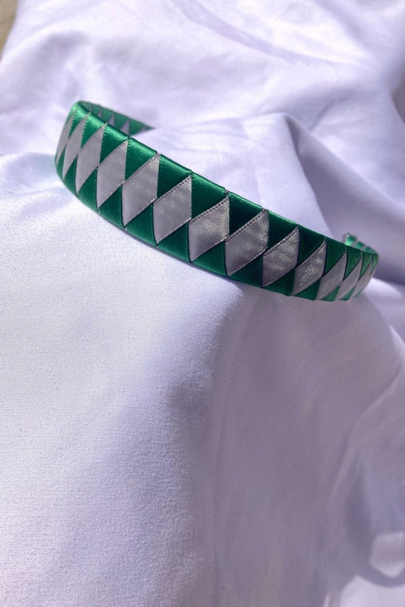 Green Ribbon Headband// Harry Potter Headband, Wizard School Gift for  Girls. 