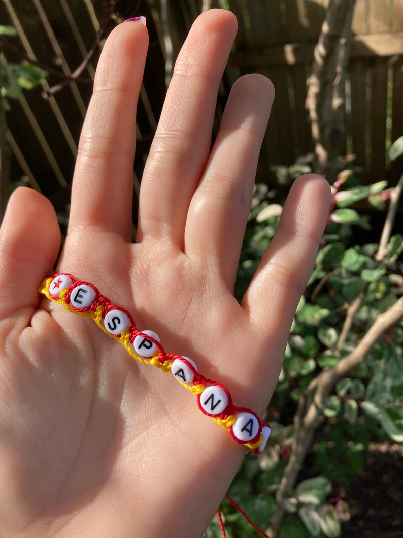 National Team Soccer Bracelets// Soccer Teams Braided Bracelet, Gifts