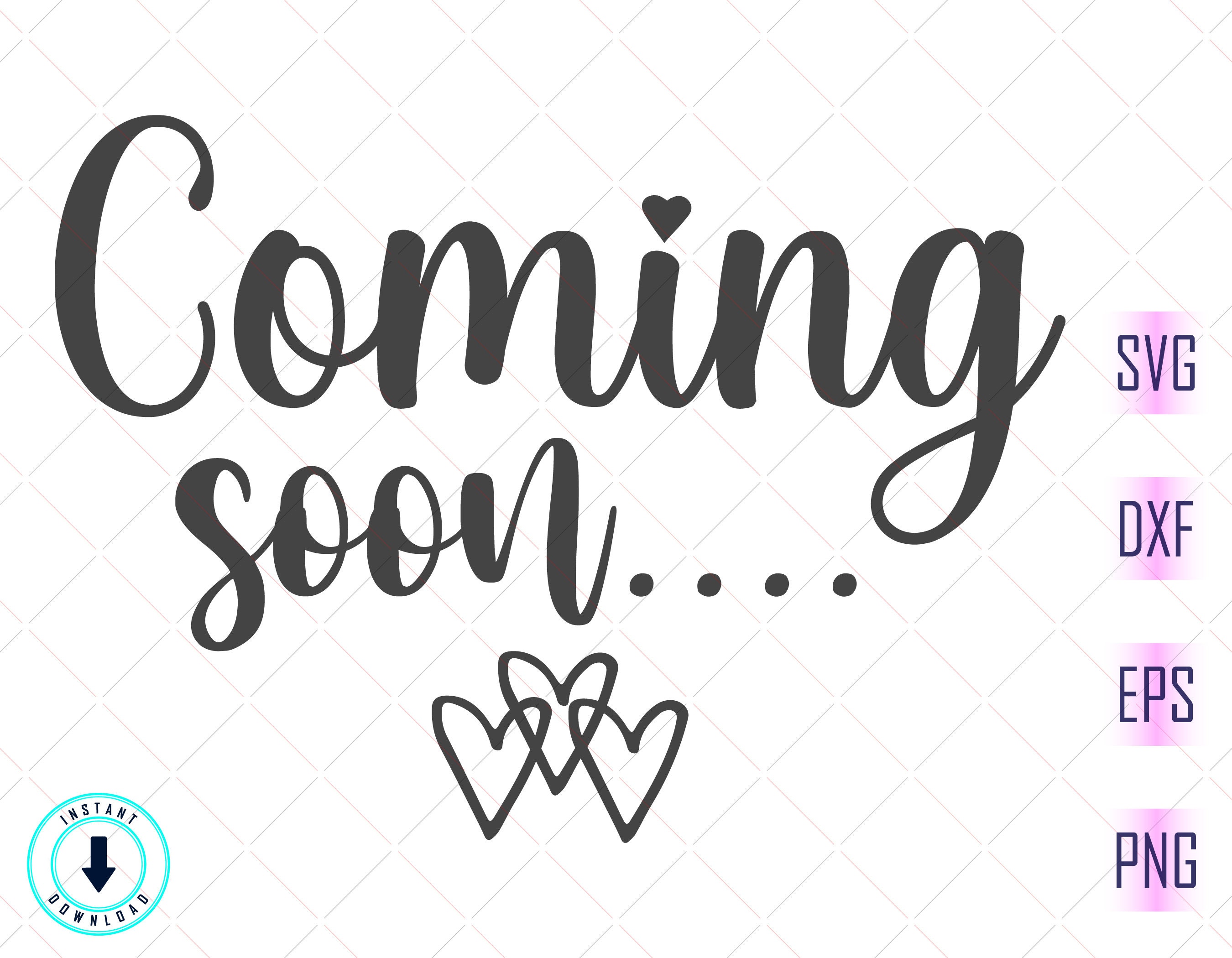 Baby coming soon, pregnancy announcement free svg file - SVG Heart