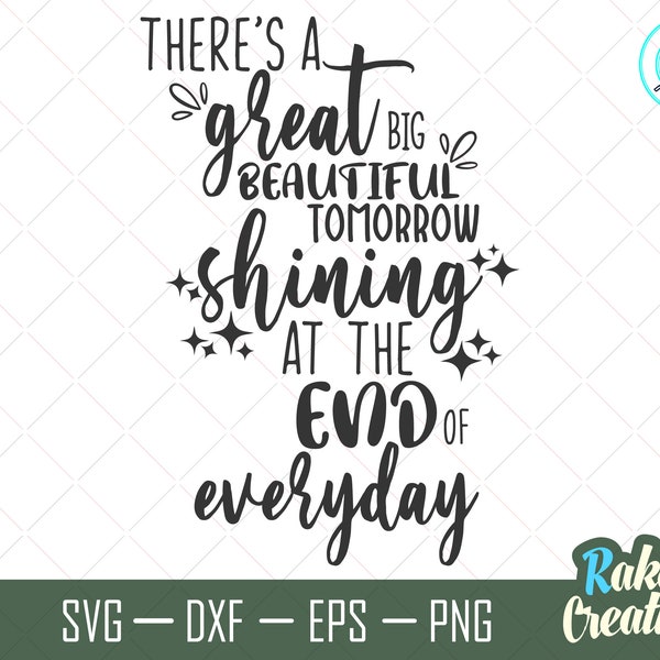 Great Big Beautiful Tomorrow svg- Carousel of progress svg - Tomorrow svg for cricut and silhouette - Instant download