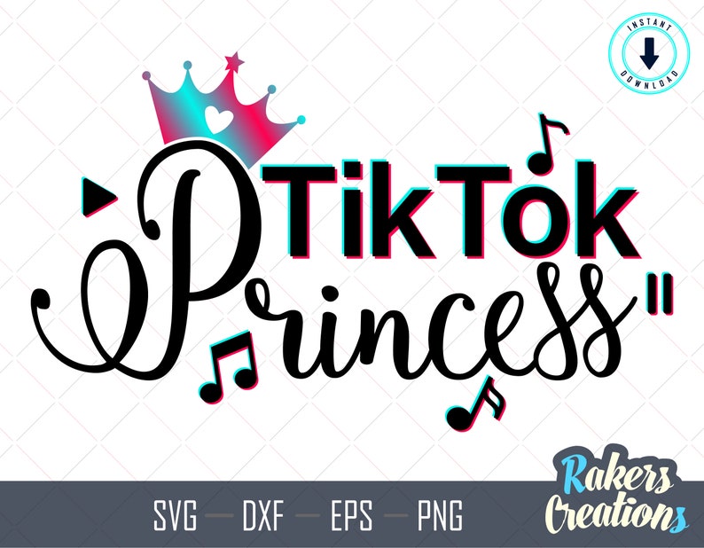 Tiktok Svg Tik Tok Queen Svg Birthday Princess SVG | Etsy