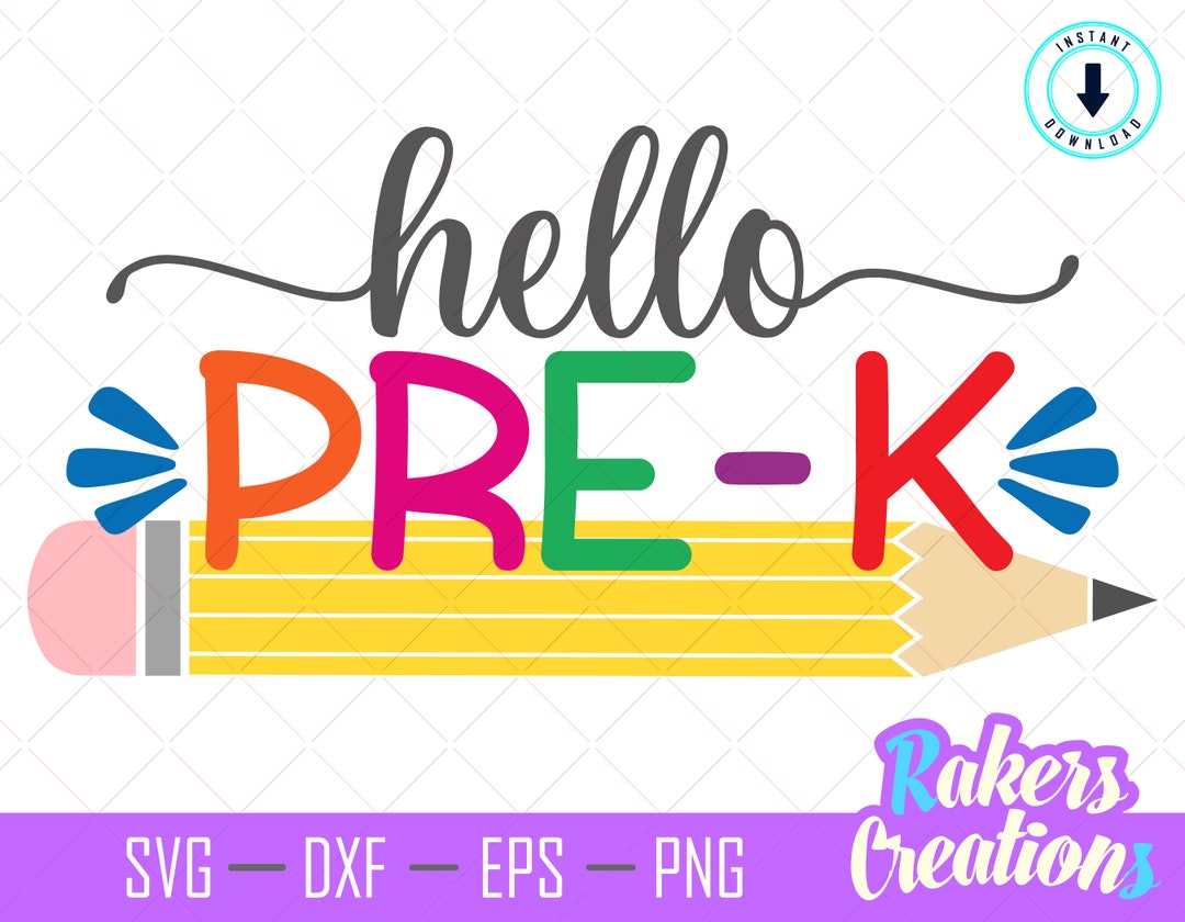 Hello Pre-k Svg Hello Preschool Svg Preschool Svg-pre-k - Etsy