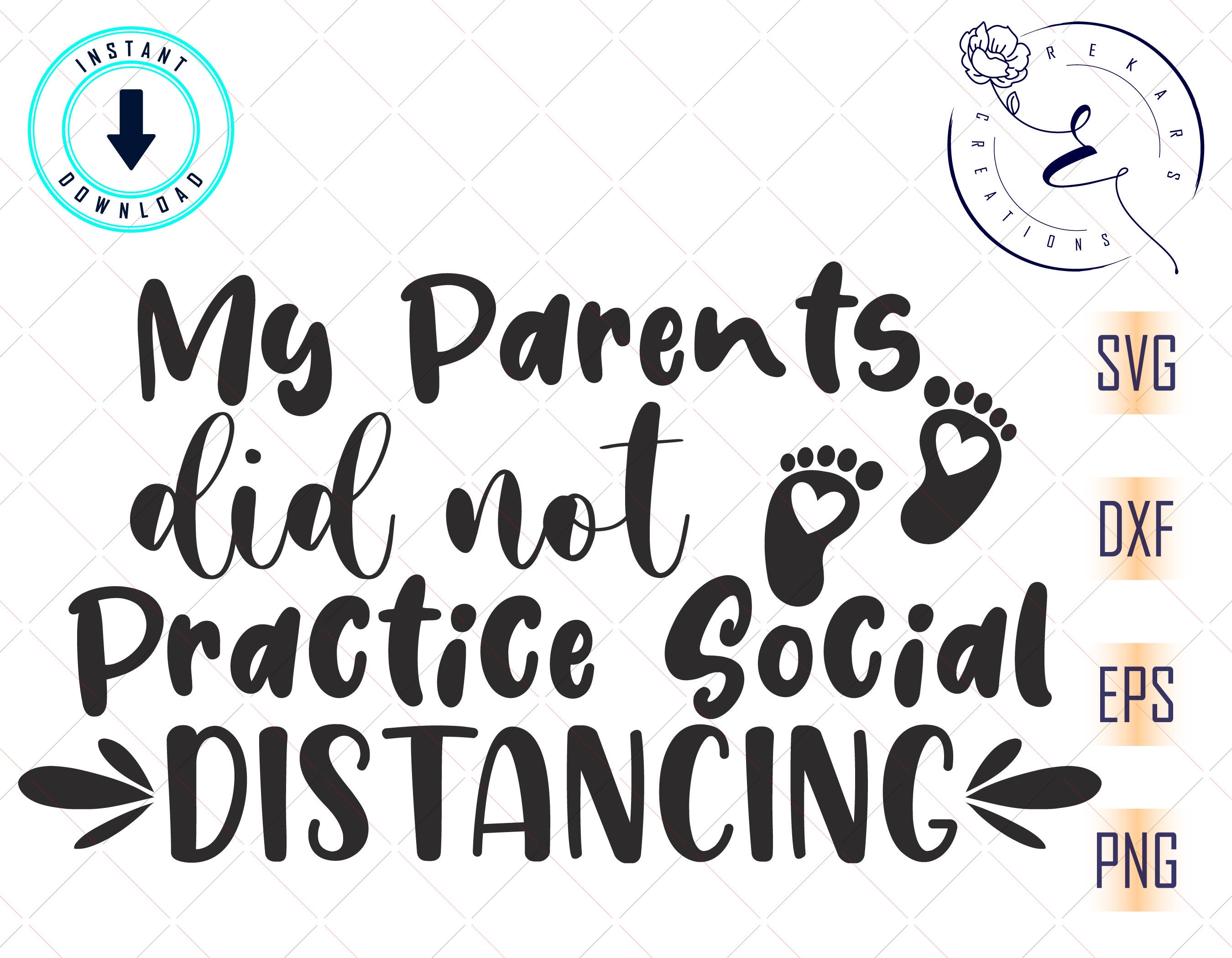 Download Mis padres no practicaron el distanciamiento social SVG | Etsy