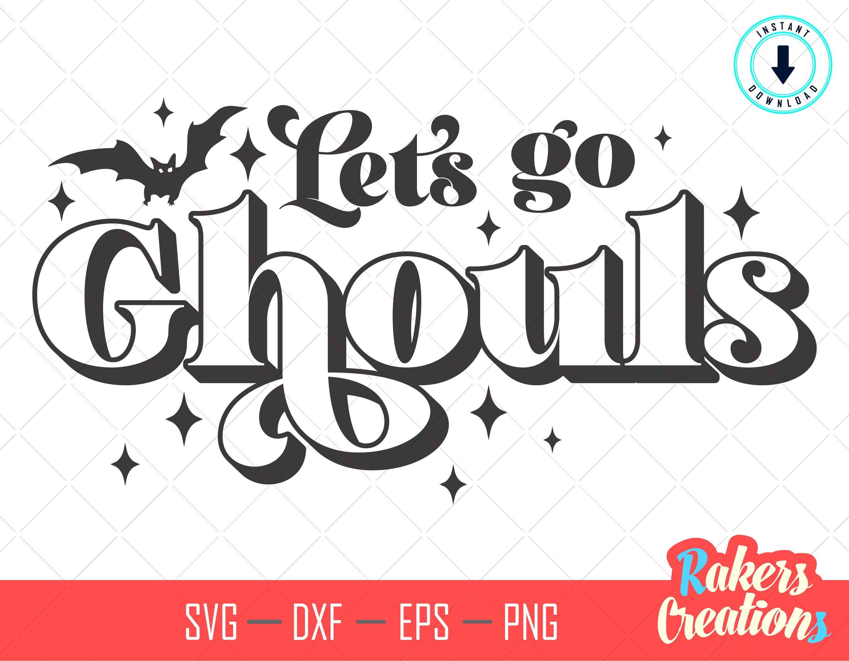 Lets Go Ghouls svg Halloween Svg Ghouls Svg Country Svg | Etsy