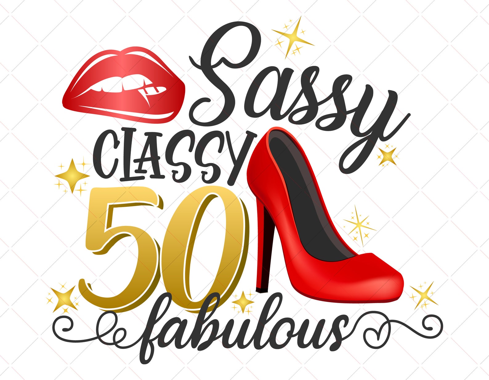 Sassy Classy Fabulous Svg Birthday svg 50th Birthday | Etsy