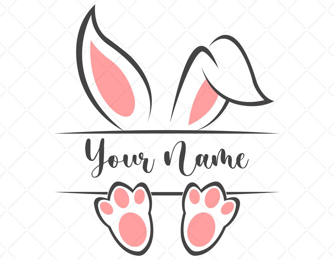 Easter Bunny Ears & Feet svg svg pour cricut Joyeux svg de Etsy