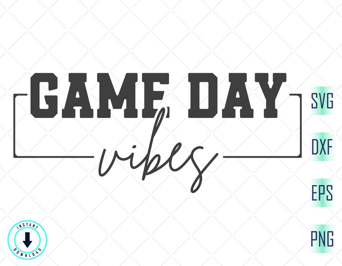 Game Day Vibes Svg Game Day SVG Football Svg Softball Etsy UK