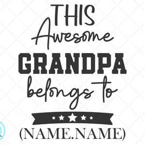 Este abuelo impresionante pertenece a svg - Día del Padre svg - Cita del abuelo svg - Abuelo diciendo svg - Abuelo svg - Abuelo - Descarga instantánea