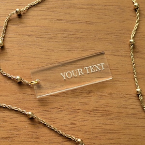 Engraved Acrylic Tags (Square - A)